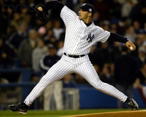 New York Yankees starting pitcher Andy Pettitte throws against the Minnesota Twins