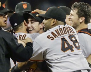 Tim Lincecum, Buster Posey, Brandon Belt, Pablo Sandoval