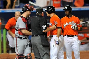 USP MLB: ATLANTA BRAVES AT MIAMI MARLINS S BBN USA FL