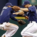 Yunel Escobar y Ben Zobrist