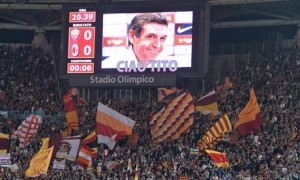 Fans of Serie A sides Roma and AC Milan paid tribute to the former Barcelona coach Tito Vilanova