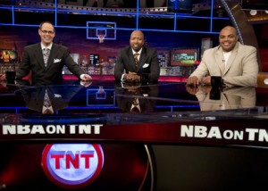 Inside the NBA on TNT with Charles Barkley, Kenny Smith, and Ernie Johnson