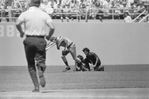 Flag Burning on the Field Stopped by Rick Monday