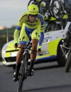 Alberto Contador en la primera etapa de la Vuelta a Andalucía 2015