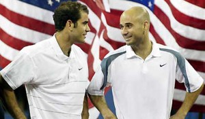 PETE SAMPRAS, ANDRE AGASSI